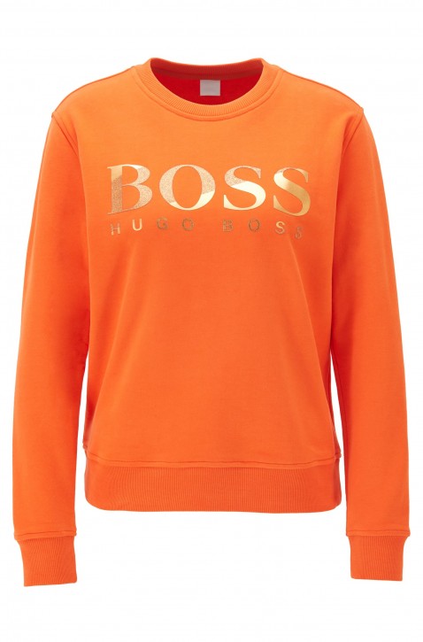 BOSS Sweatshirt TASTITCH aus French Terry mit Logo aus Print-Mix orange 820 S