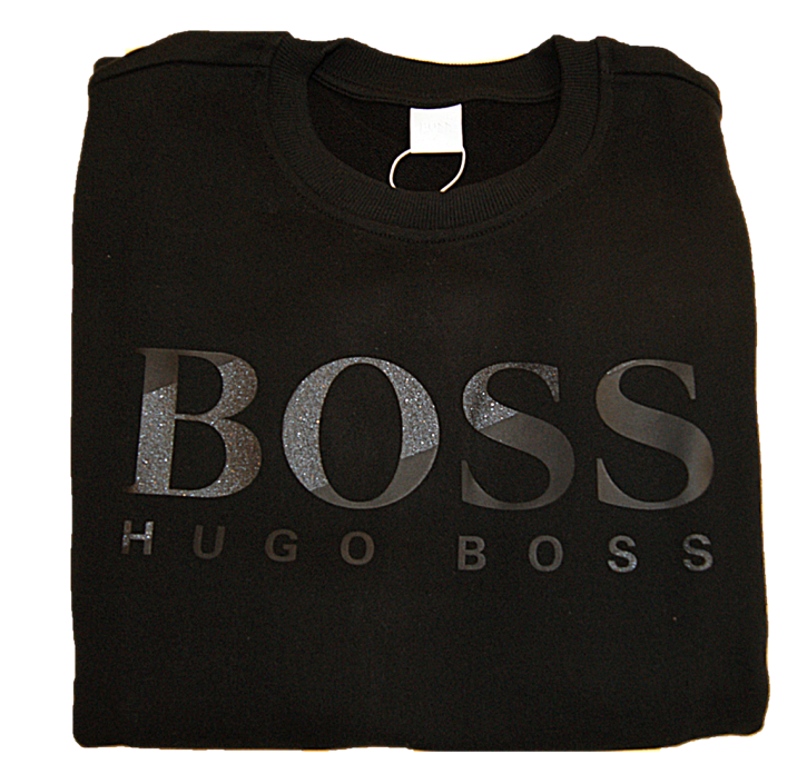 BOSS Sweatshirt TASTITCH aus French Terry mit Logo aus Print-Mix schwarz 001