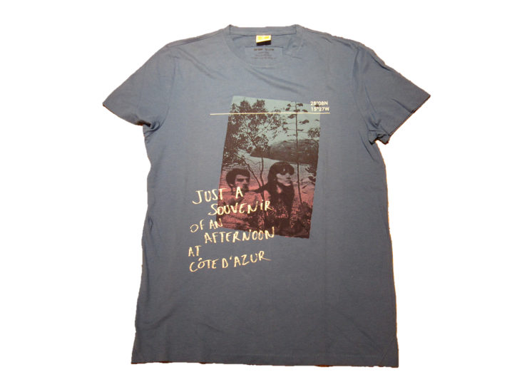 BOSS ORANGE T-SHIRT TAX 1 FARBE BLAU 422