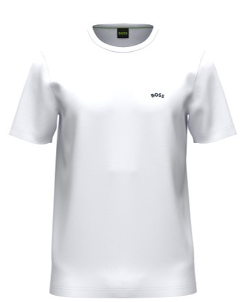 Boss Regular-Fit T-Shirt Tee Curved aus Bio-Baumwolle mit Logo Farbe weiß 102