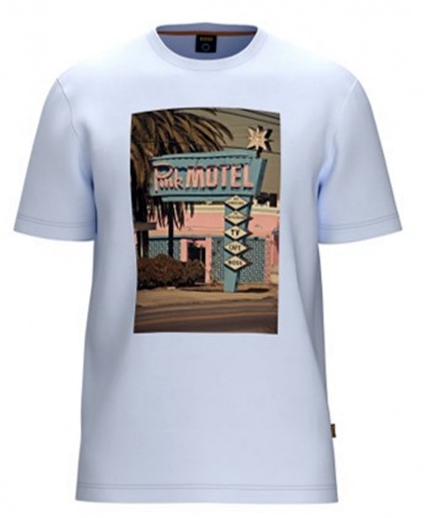 Hugo Boss Regular-Fit T-Shirt Thinking 4 aus Baumwoll-Jersey mit -Artwork Print weiß 101 XXXL