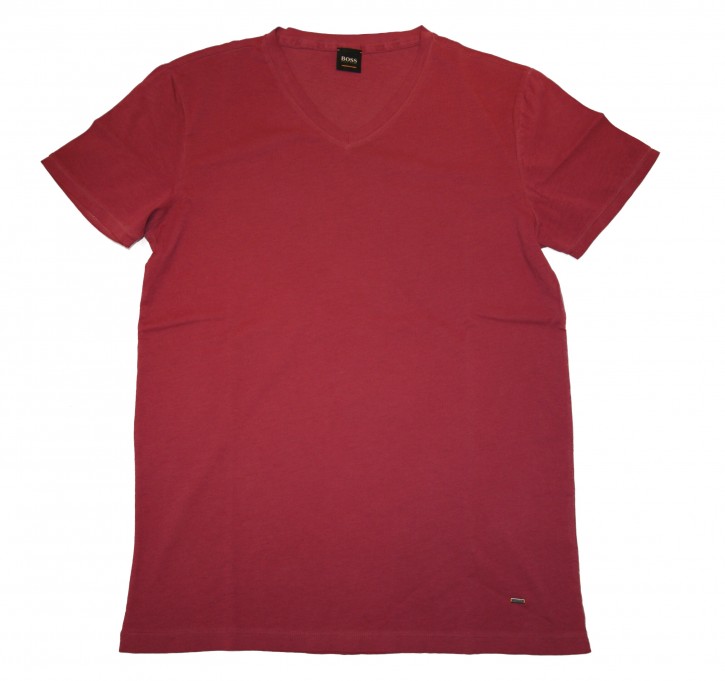 BOSS ORANGE TRACE Regular-Fit T-Shirt aus Baumwolle mit V-Ausschnitt Farbe dunkel lila 505