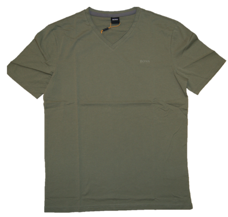 BOSS Herren TRUTH V Auschnitt T-Shirt oliv 349