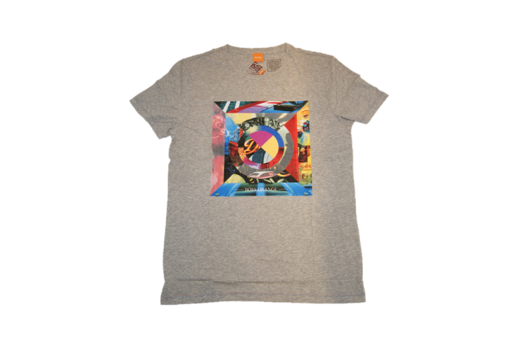 BOSS ORANGE TEE SHIRT TRACING 1 FARBE GRAU 058