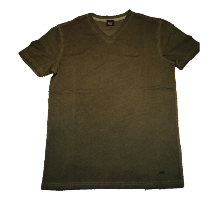BOSS Regular-Fit T-Shirt Tyxx aus Baumwolle mit V-Ausschnitt Farbe dunkelgrün 346