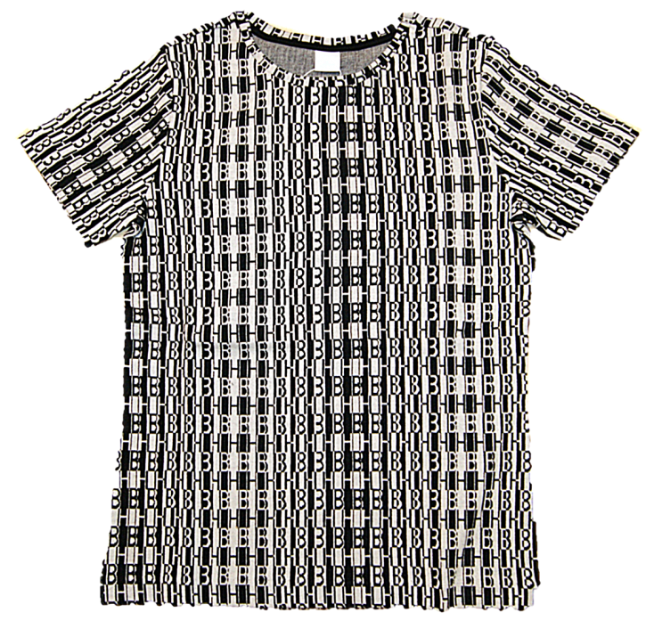 BOSS T-Shirt  TAFIL aus Baumwolle und Monogramm-Motiv schwarz 001