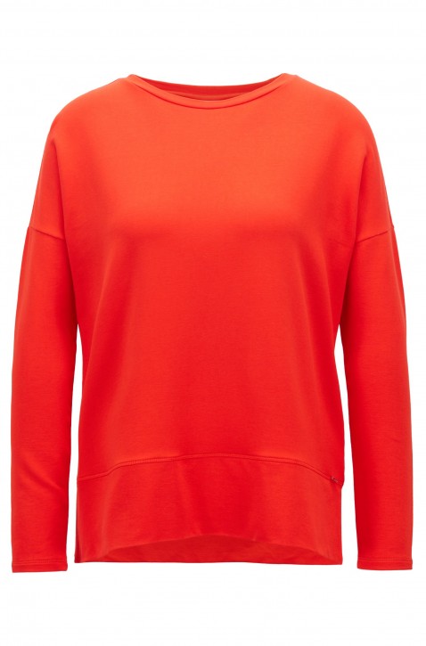 BOSS Relaxed-Fit Top Tecosy aus leichtem Stretch-Terry Farbe rot 621