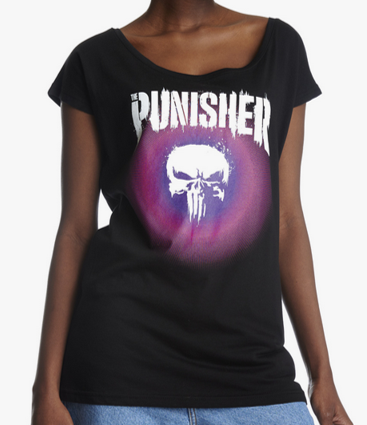 The Punisher Psychedelic Warface Damen T-Shirt schwarz
