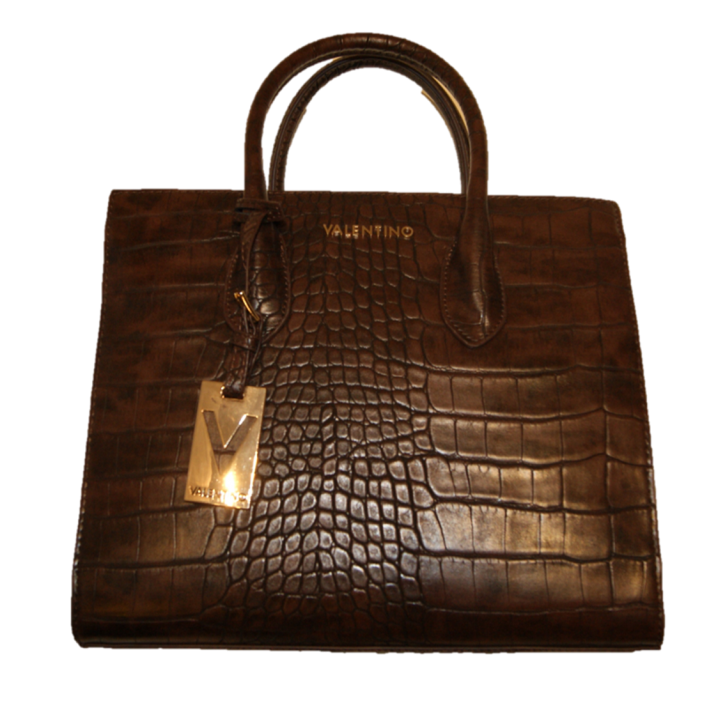 MARIO VALENTINO Krokoprägung Tasche WINTER MEMENTO Farbe caffe