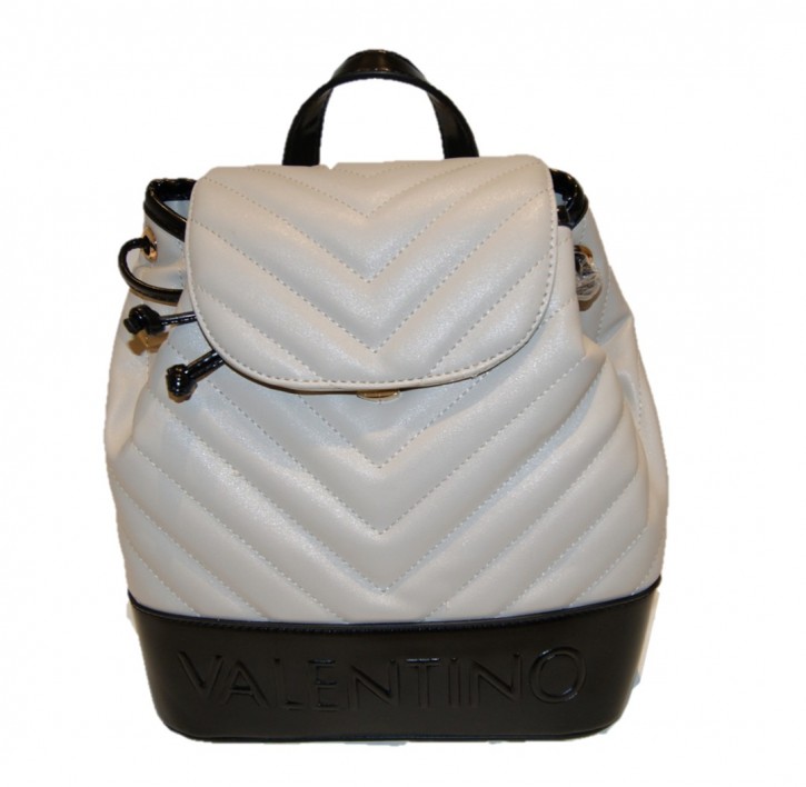 VALENTINO BAGS Rucksack CHOCOLAT mit Steppung und Logo Farbe grau/schwarz