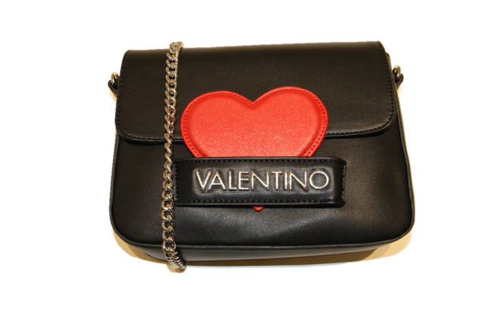 Valentino by Mario Valentino Umhängetasche COCO mit Herz und Valentino Logo schwarz
