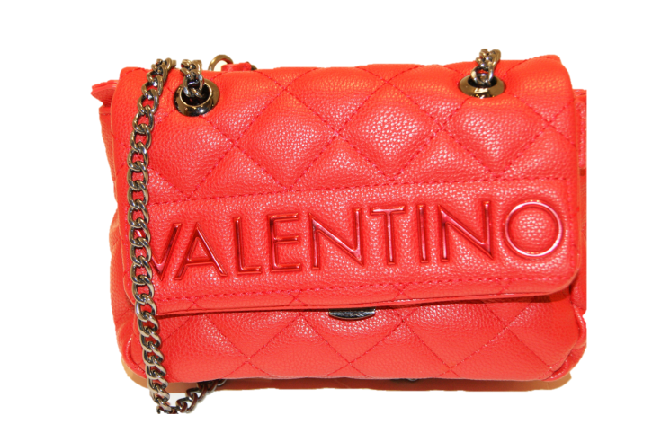 Mario Valentino Valentino by Damen Licia Tornistertasche, Rot (rosso), 7x13.5x18.5 cm