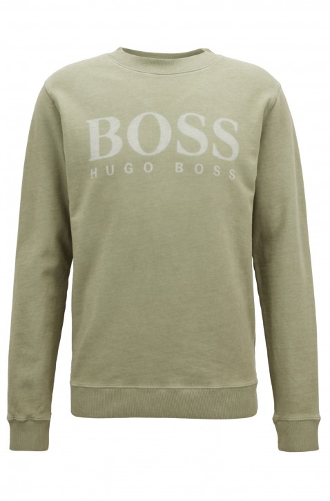 BOSS ORANGE Sweatshirt WALLKER aus French Terry mit Logo-Dessin Farbe rosa 681