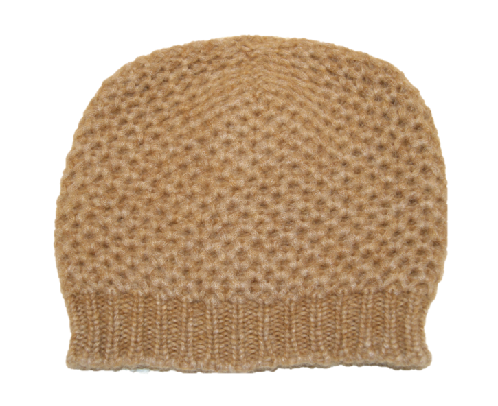 HUGO BOSS Strickmütze WANDERSY in einem Grobstrickmuster Farbe braun 235