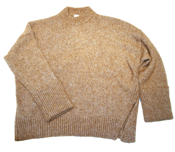 HUGO BOSS Relaxed-Fit Pullover WORVEGIAN aus Baumwoll/Alpaka Mix Farbe braun 235