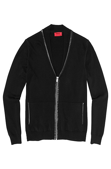 HUGO STRICKJACKE SWEDILONO FARBE SCHWARZ 001