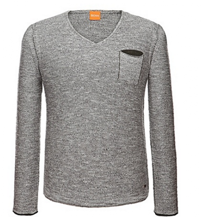 BOSS ORANGE PULLOVER ABRAMO FARBE HELLGRAU 051