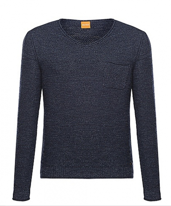 BOSS ORANGE PULLOVER ABREMIS FARBE DUNKELBLAU 404