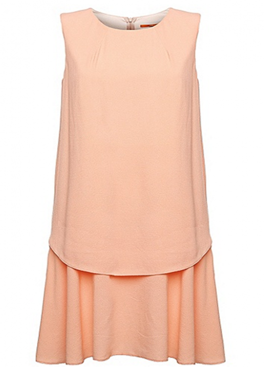 BOSS ORANGE KLEID ADOUBLE FARBE HELLORANGE 835