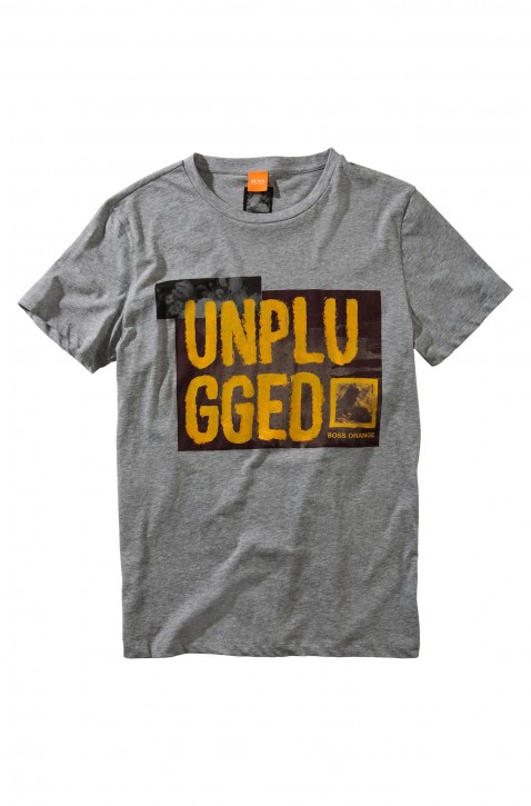 BOSS ORANGE T-SHIRT TEOS 3 FARBE GRAU 030