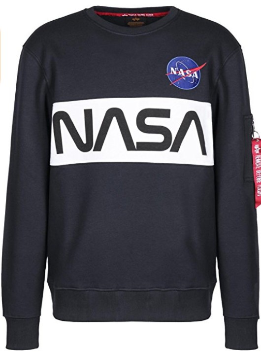ALPHA INDUSTRIES NASA Inlay Sweater dunkelblau 07