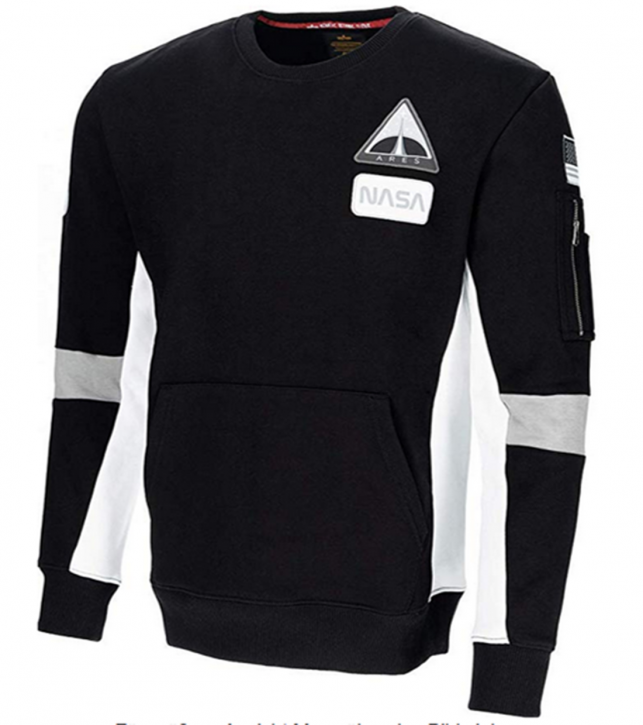 ALPHA INDUSTRIES Sweatshirt SPACE CAMP SWEATER Farbe schwarz 03
