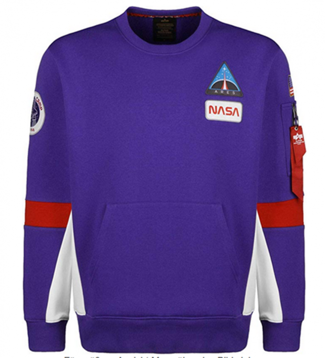 ALPHA INDUSTRIES  Sweatshirt  SPACE CAMP SWEATER Farbe nautical blue 453