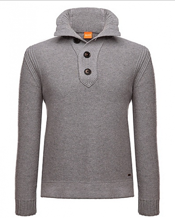 BOSS ORANGE PULLI AMAREN FARBE HELLGRAU