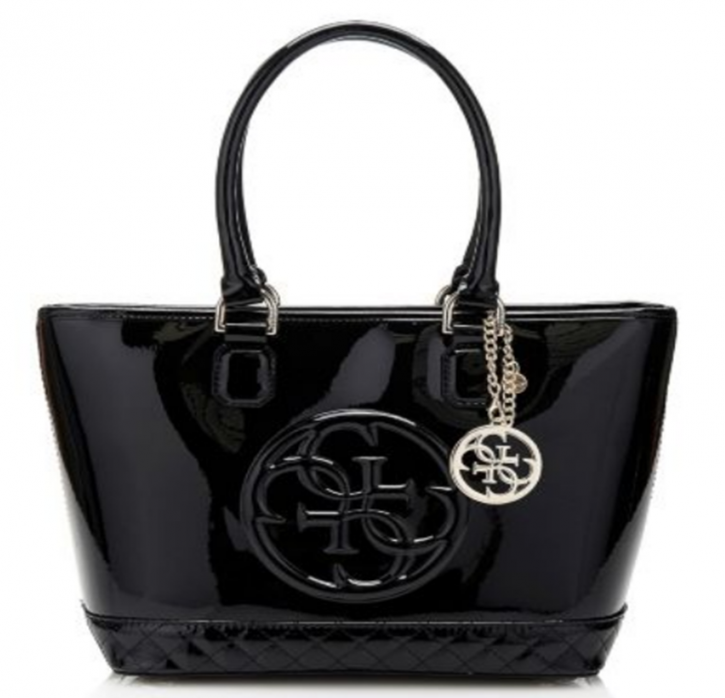 GUESS HANDTASCHE AMY SMALL DOME SATCHEL FARBE SCHWARZ 001