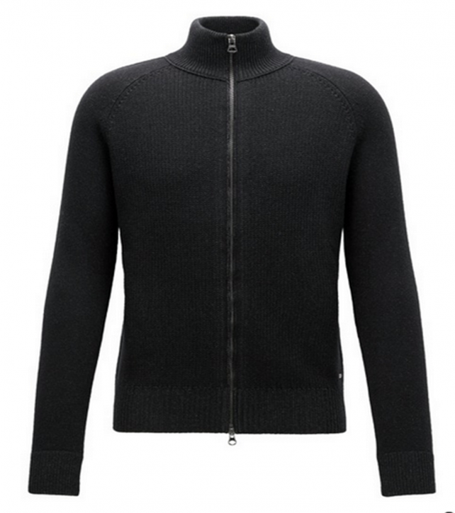 BOSS ORANGE Regular-Fit Jacke ASMAREN aus Baumwoll-Mix mit Wolle Farbe schwarz 001