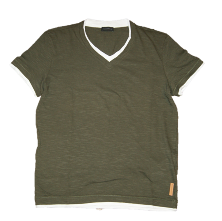 BALDESSARINI V-NECK FARBE OLIVE 882