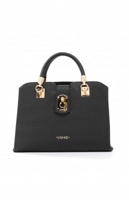 LIU JO HANDTASCHE BAULETTO M  ZIRCONE FARBE NERO 22222