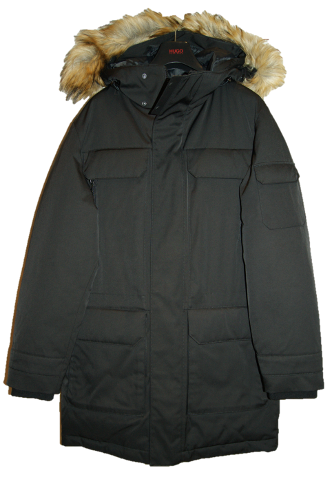 HUGO DAUNENPARKA BELGO 1 FARBE SCHWARZ 001