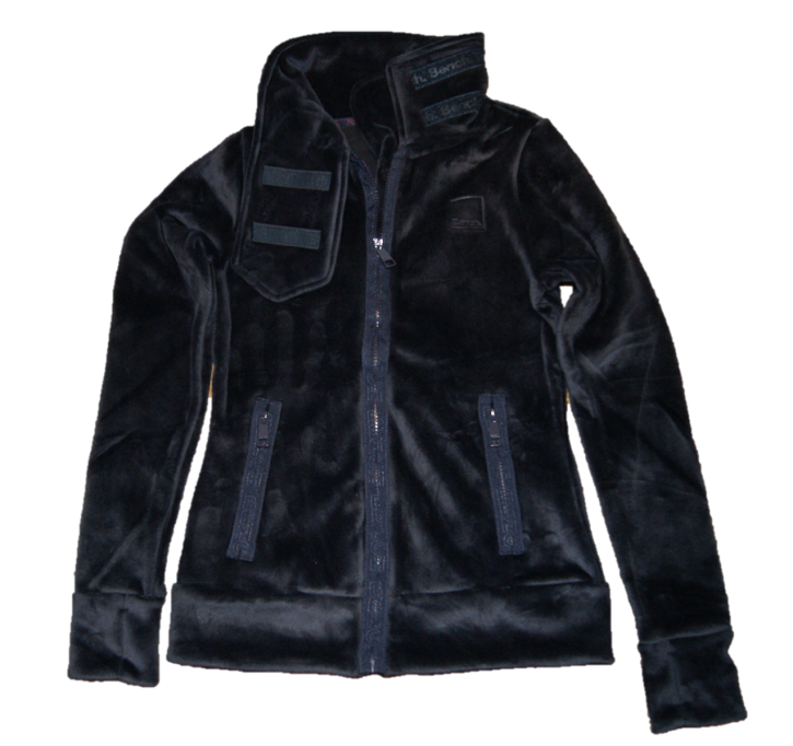 BENCH Fleece Sweatshirt Jacke HER FLEECE FUNNEL mit Funnelneck Farbe dunkelblau 11341