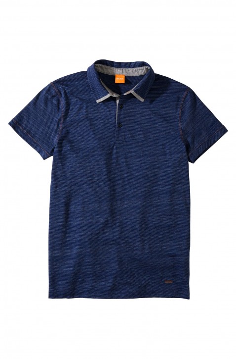 BOSS ORANGE POLO PAROS FARBE DUNKELBLAU 404