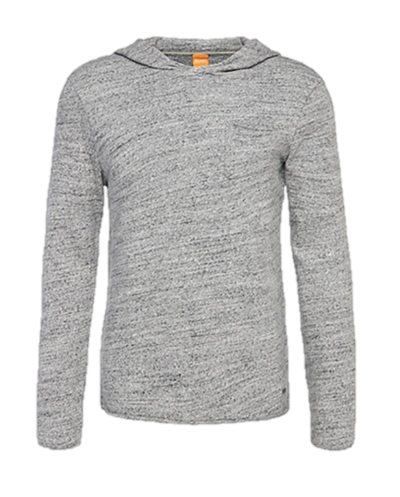 BOSS ORANGE PULLI MIT KAPUZE TRU FARBE GRAU 039