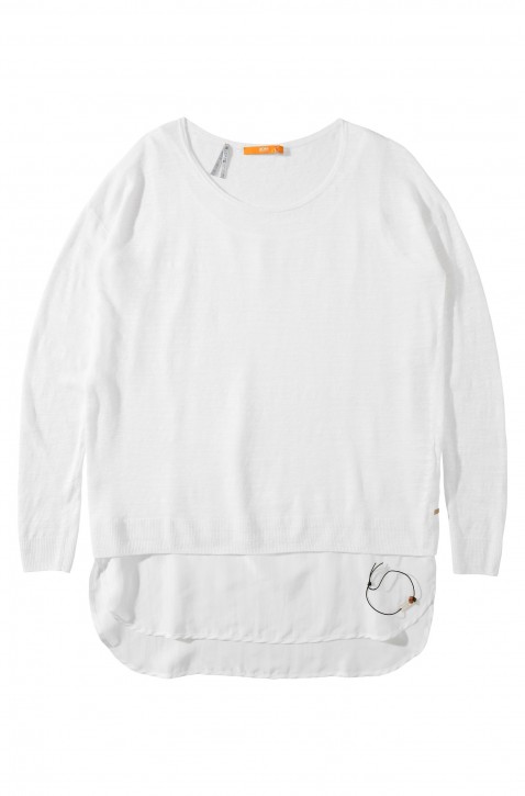 BOSS ORANGE PULLOVER WARADAS FARBE WEISS 100