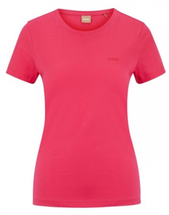 Boss Slim-Fit T-Shirt C_Esogo aus Bio-Baumwolle mit tonalem Logo pink 660