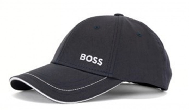 Hugo Boss Cap 1 aus Baumwoll-Twill mit kontrastfarbenem Logo dunkelblau 402