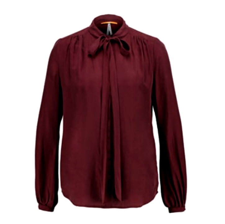 BOSS ORANGE BLUSE CASI FARBE BURGUND 607