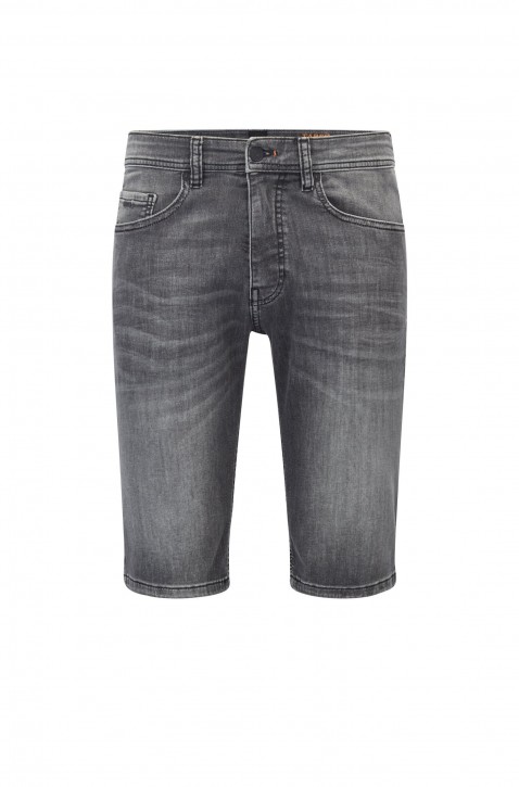 Hugo Boss Taber-Shorts BC-P aus grauem Super-Stretch-Denim Farbe grau 038