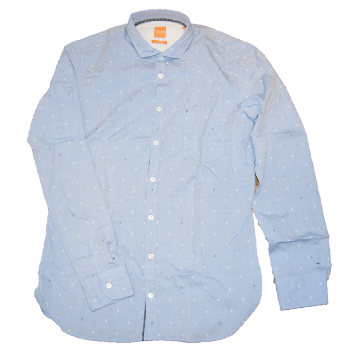 BOSS ORANGE Gemustertes Slim-Fit Hemd CATTITUDE aus Baumwolle M