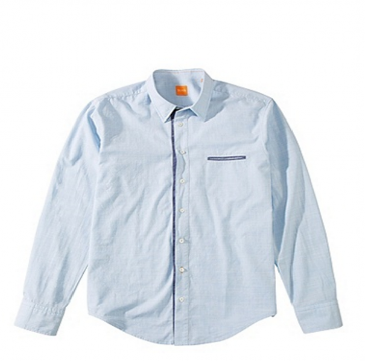 BOSS ORANGE SHIRT CIELOEBUE FARBE HELLBLAU 454