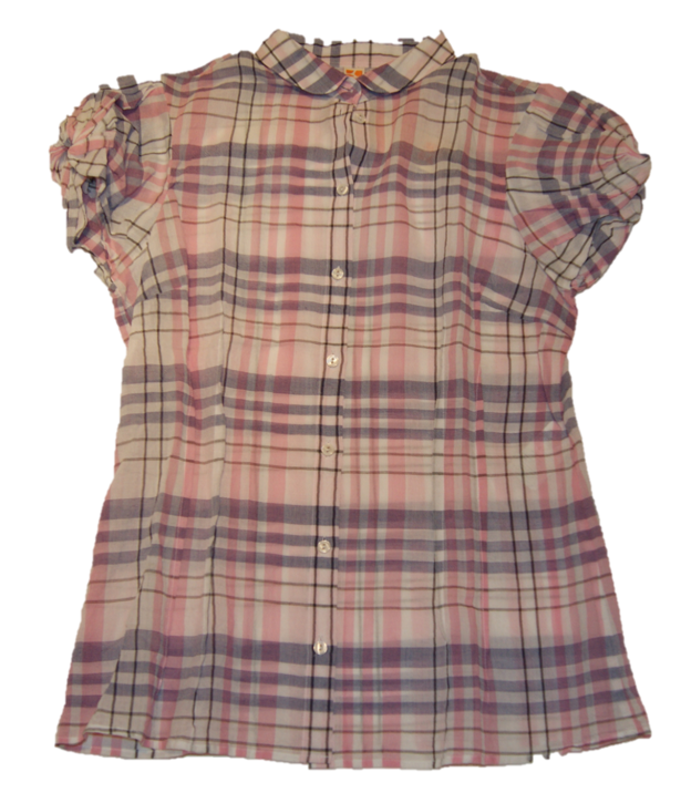 BOSS ORANGE HALBARM BLUSE CIRILLA FARBE KARO GEMUSTERT      502