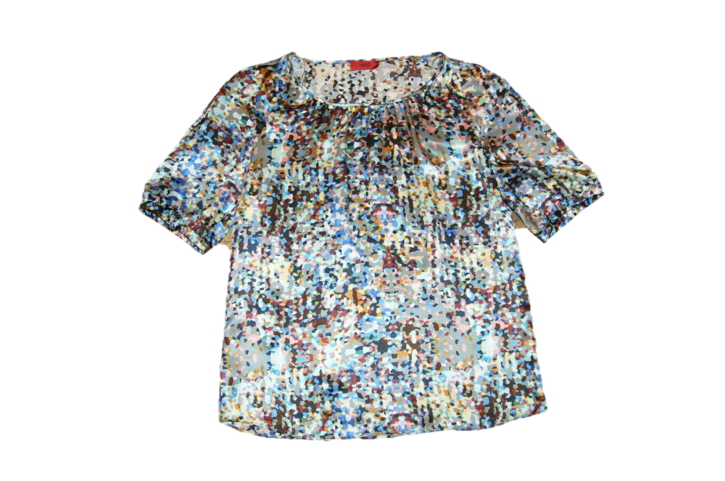 HUGO BLUSE CITTA FARBE GEMUSTERT 960 GR: 38