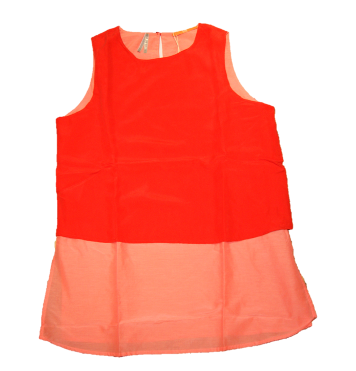 BOSS ORANGE SEIDEN TOP CIVILLE FARBE KORALLE 622