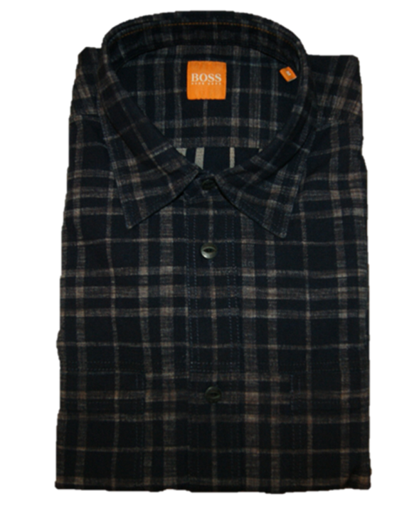 BOSS ORANGE HEMD CLASSEE FARBE DUNKELBLAU 404