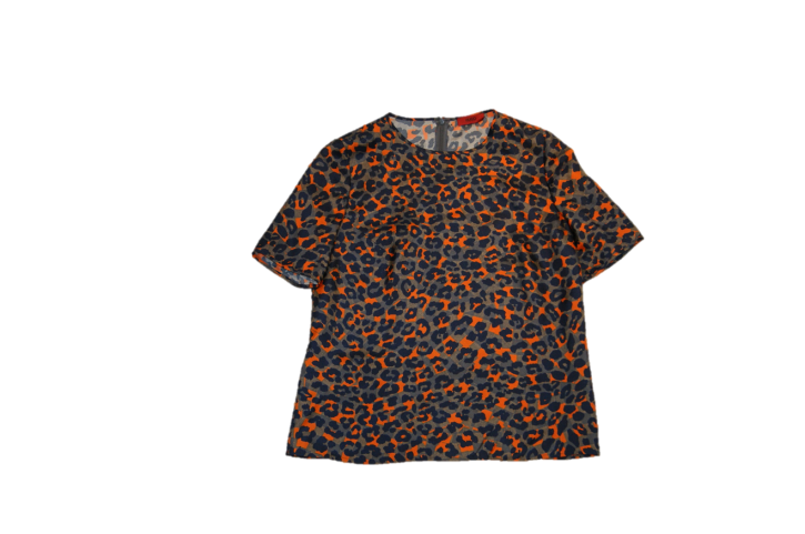 HUGO BLUSE COSY FARBE ORANGE BLUE 960