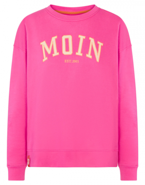 Derbe Damen Rundhals Moin Sweatshirt Baumwolle Nachhaltig 0160 pink glo