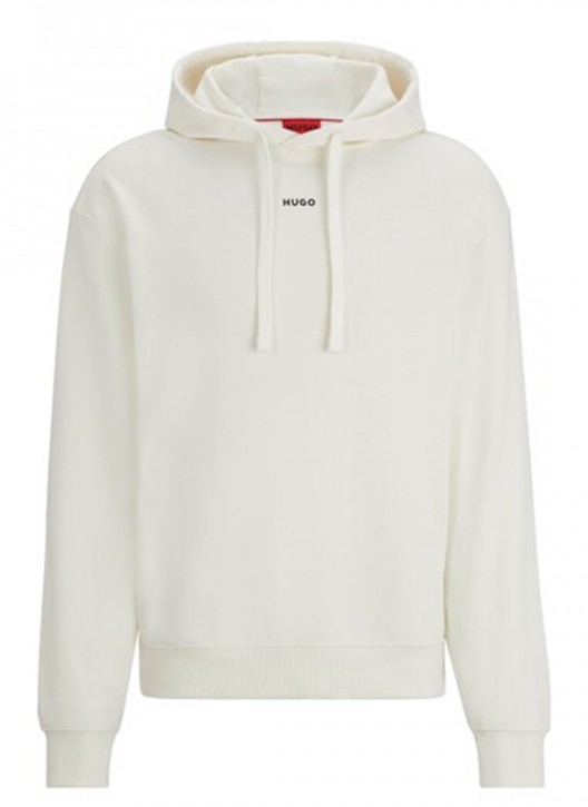 Hugo Relaxed-Fit Hoodie Dapo aus Baumwolle mit Kontrast-Logo open white 121